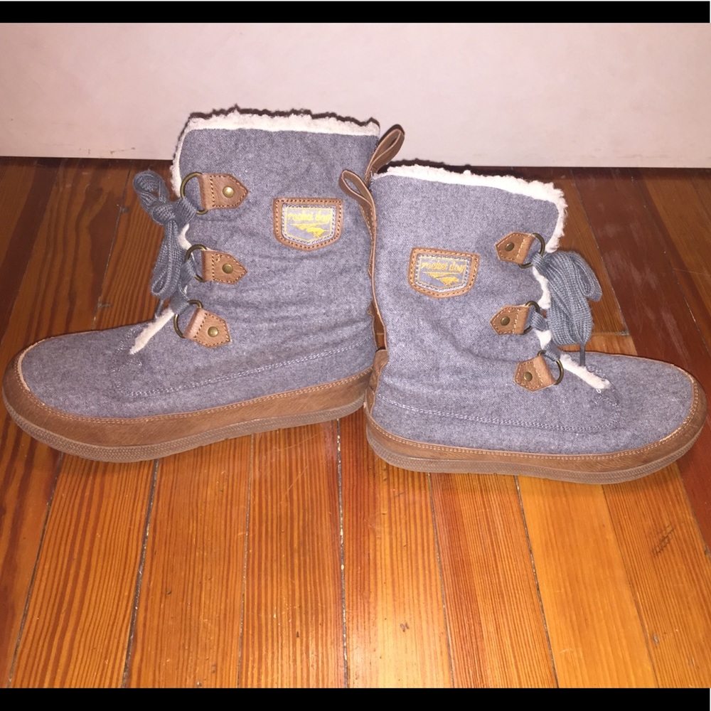 Light Blue Rocket Dog Fabric Booties